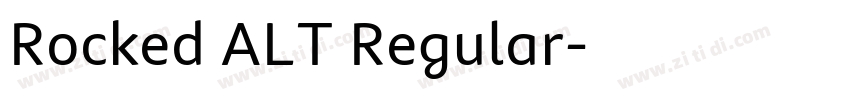 Rocked ALT Regular字体转换